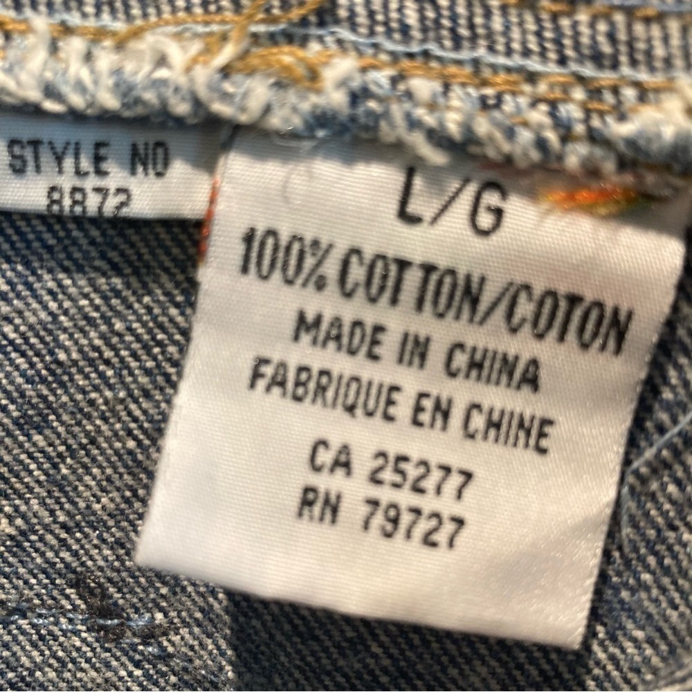 BOXER AMERICAN Sz L  Carpenter Style Mid Wash Overalls - Picture 6 of 13